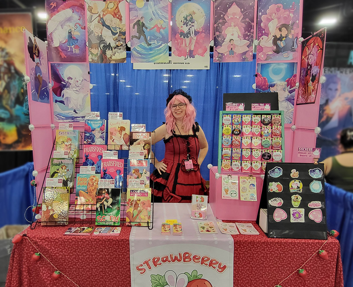 SAMPLE booth display (Florida SuperCon 2025)